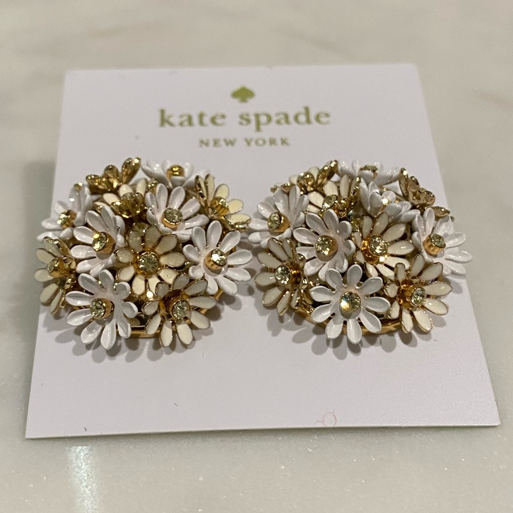 NWT Kate Spade Love Me, Love Me Not statement stud earrings.